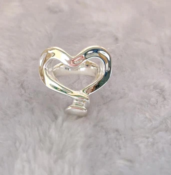2022 новый fit uno de 50 с модным покрытием 925 серебряное кольцо в виде сердца шарм бесконечное кольцо нишевые ювелирные изделия подарки