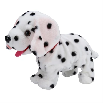Электрическая игрушечная собака, плюшевая кукла, собака, мягкие игрушки, подарок для детей (пятнистая собака) U