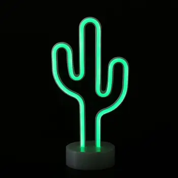 1 Комплект хорошей настольной лампы, не бликующей декоративной ПВХ Moon Star Cactus LED Night Light Decor