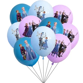 10/20/50шт Тема Disney Frozen Elsa Princess 12-дюймовые Латексные Воздушные шары Декор для вечеринки по случаю Дня рождения девочки Принадлежности для душа ребенка Игрушки Globos