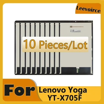 10 ШТ. Для Lenovo YOGA Tab P10 Tab 5 10 Plus YT-X705 X705L X705F X705N ЖК-Дисплей С Сенсорным Экраном Дигитайзер Полная Сборка