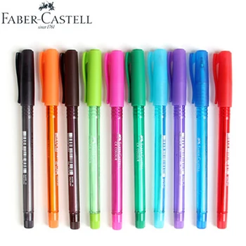 10шт Гелевая ручка FABER CASTELL 2470 Шариковая Ручка 1,0 мм 9 Цветов на Выбор Для офисных и школьных принадлежностей