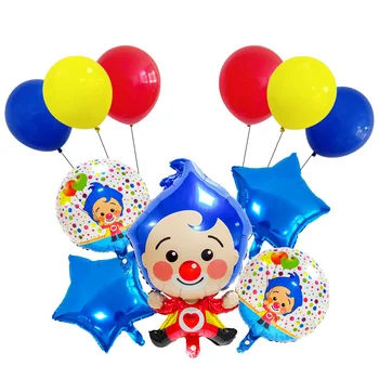 11шт набор воздушных шаров с клоуном, украшение цирковой тематической вечеринки, детский день рождения, латексная игрушка, набор плавающих воздушных шаров оптом