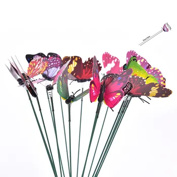 15 шт. Имитация 3D-однослойной разноцветной трехмерной Бабочки, Трехмерные Декоративные аксессуары для садоводства