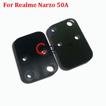 2 шт. Для OPPO Realme Narzo 50A Задняя Стеклянная крышка объектива камеры заднего вида с оригинальной наклейкой Запасные части