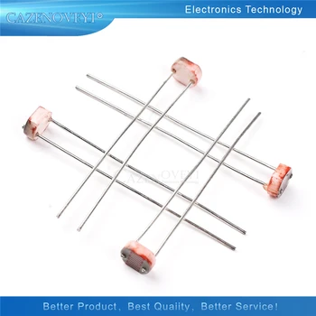 20 шт./лот 5528 светозависимый резистор фоторезисторный резистор 5 мм фоточувствительное сопротивление 35511