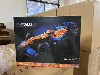 2023 НОВЫЙ Технический 42141 McLarens Formula 1 Модель Гоночного Автомобиля Buiding Kit Блок Самоблокирующихся Кирпичей MOC Игрушки для детей Подарок на День рождения