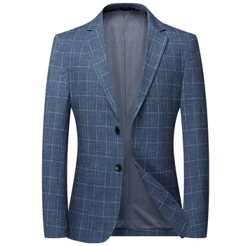 2023 Новая мужская модная красивая корейская версия slim party, высококачественное тонкое деловое повседневное однотонное пальто west coat M-4XL