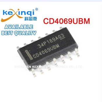 20шт CD4069UBM SOIC-14 CMOS, шестиступенчатый инвертор, SMD-логический электронный компонент IC, лучшее высокое качество