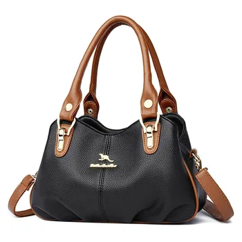 3-слойная женская сумка-тоут, высококачественные кожаные женские сумки, сумка для отдыха, маленькие сумки через плечо для женщин, новинка 2023 года