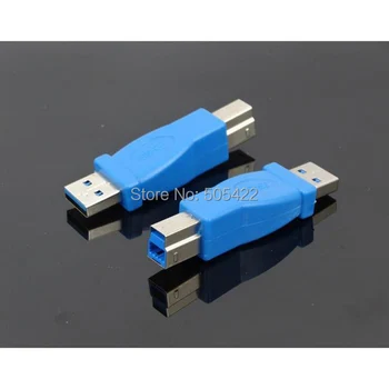 30 шт./лот Superspeed USB 3.0 Type A с разъемом типа A на разъем 3.0 Type B Конвертер Адаптер