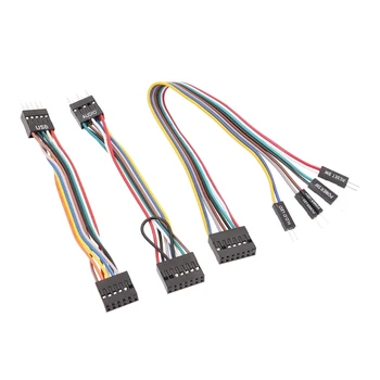 3шт Материнская плата Линейный выключатель питания Кабель-адаптер для передачи проводки Переключатель USB-кабеля Замена кабеля 24AWG