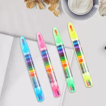 4 Штуки Цветных карандашей для укладки, Сборные Цветные Карандаши для офиса, Мальчики, девочки, Дети