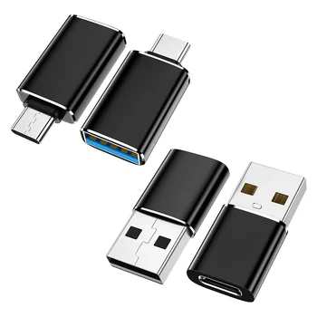 4 пакета USB C к USB адаптеру и USB к USB C адаптеру для iPhone / ПК / Samsung / Airpods / iPad / Ноутбука / MacBook /CarPlay