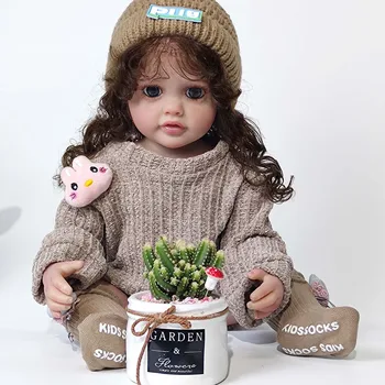 45 см Имитация детской бутылочки Реалистичная Милая Мягкая Силиконовая реалистичная Кукла-Реборн Игрушка для детей
