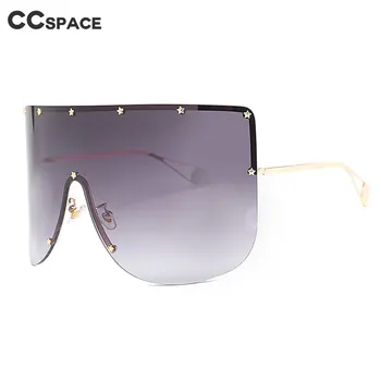 46464 Солнцезащитные очки Oversize Goggle Женские модные оттенки UV400 Винтажные очки