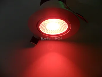 5 Вт красно-зеленый Светодиодный Светильник Встраиваемые Потолочные Светильники, Круглая Панельная Лампа -для освещения Кухни в Ванной комнате, Спальне (6000K, AC220-265v