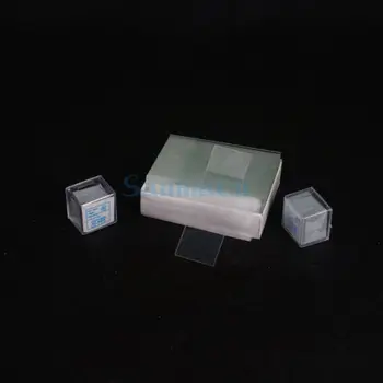 50 шт матовых предметных стекол для микроскопа размером 25,4x76,2 мм и 100 шт нескольких стеклянных крышек
