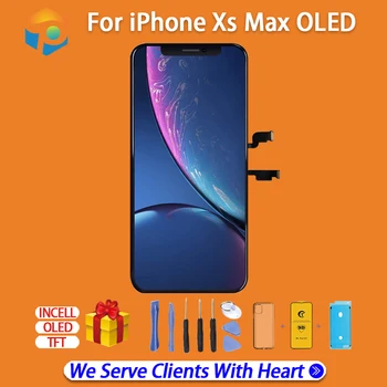 AAA + ++ Для i Phone XS Max OLED С 3D Сенсорным Цифрователем ЖК-экрана В сборе Без Замены Битых Пикселей Поддерживается Дисплей True Tone