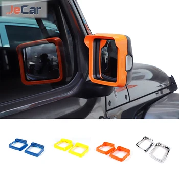 ABS Рамка Зеркала Заднего Вида Дождь Брови Защита От Дождя Наклейки Украшения Для Jeep Wrangler JL/Gladiator JT 2018 + Автомобильные Аксессуары