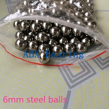 ABXG 50 шт./лот, 6 мм, 6 шариков из хромированной стали, высокоточный уровень G10