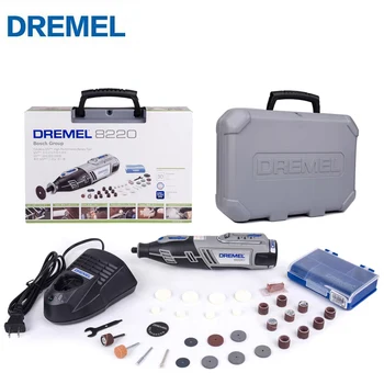 BOSCH Dremel 8220 N / 30 Аккумуляторная электрическая шлифовальная машина с литиевой батареей 12 В, набор вращающихся электроинструментов с регулируемой скоростью вращения