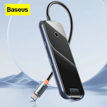 Baseus USB 3.0 4 В 1 Док-станция Type-c, U-диск, Быстрая передача данных, Многофункциональный сетевой ноутбук, мультиинтерфейсный кабель, концентратор HDMI