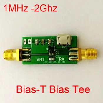 Bias-T RF Biaser, тройник смещения, блокиратор постоянного тока частотой 1 М -2 ГГц, Активная антенна с коаксиальным питанием, SDR, GPS смещения ДЛЯ усилителя радиолюбителей, DC USB