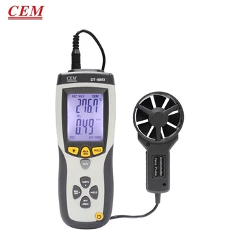 CEM DT-8893 DT-8894 Цифровой Ручной Высокоточный Анемометр С Цифровым дисплеем Измеритель объема воздуха Анемометр USB Воздушный Термометр.