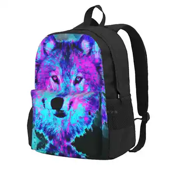 Digital Disco Дорожный рюкзак для ноутбука Школьные сумки Disco Wolf Seb Mcnulty