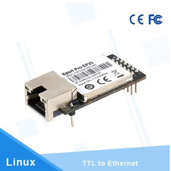 Eport Pro-EP20 Сетевой сервер Linux Порт TTL Последовательный порт Ethernet Встроенный модуль DHCP 3.3В TCP IP Telnet Протокол Modbus TCP