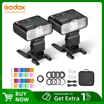 Godox MF12-K2 Macro Flash 2 Light Kit Mini Speedlite встроенная TTL-вспышка Godox X System + Рассеиватель Цветного фильтра для макросъемки