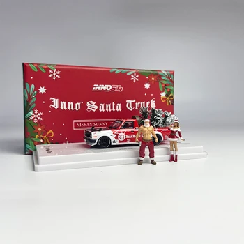 INNO Christmas Edition 2021 1:64 Nissan SUNNY Sunshine Пикап Кукла Из Сплава Модель Автомобиля Для взрослых Классическая Коллекция Display Boy Toy