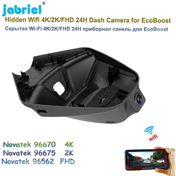 Jabriel 2K 1600P Wifi Автомобильный Видеорегистратор 24H Видеорегистратор Dashcam для EcoBoost 245 Vignale 2018 2019 2020 4K UHD 2160P Dash Cam Камера