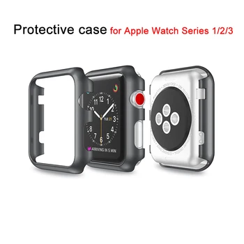 LAOKE PC Frame Чехол для часов Apple Watch Band 42 мм 38 мм Защитный чехол-накладка для iWatch Серии 3 2 1