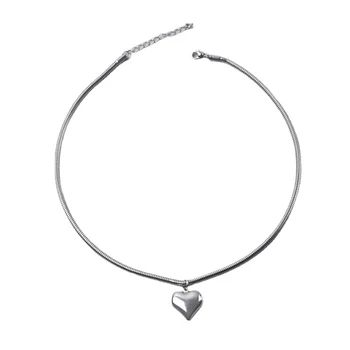 M2EA Любовный кулон-чокер Любовные ожерелья Ювелирные изделия из стального материала для женщин