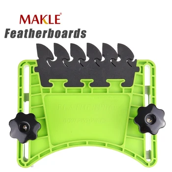 MAKLE Многоцелевой набор досок с перьями Featherboards Паз для торцовки Деревообрабатывающие гравировальные инструменты для циркулярных пил