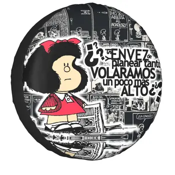 Mafalda Мультфильм Quino Запасное Колесо Чехол для Jeep Pajero Аниме Манга Внедорожник Автомобильные Протекторы Аксессуары 14 