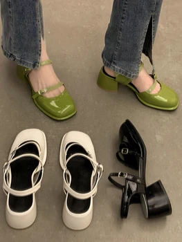 NEWFAS, Сандалии с круглым носком, Женская повседневная Летняя Пляжная Элегантная обувь, Корейская модная обувь для вечеринок, Женский дизайн