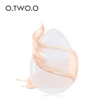 O.TWO. O 1 шт. силиконовая пуховка с воздушной подушкой, универсальная косметическая яичная пуховка, прозрачная сумка для пудры для макияжа, влажная и сухая в использовании