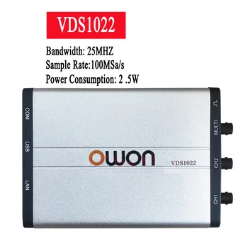 OWON VDS1022 Цифровой запоминающий осциллограф для хранения данных Двухканальный Практичный цифровой осциллограф USB Digital Oscilloscop