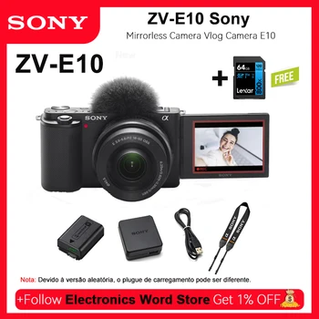 SONY ZV-E10 Камера ZV-E10L Alpha ZV-E10 APS-C Сменный объектив Корпус Беззеркальной видеоблог-камеры + 16-50 мм зум-объектив Sony Zve10 E10