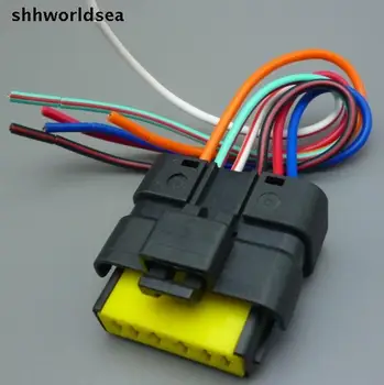 Shhworldsea 6-контактный клапан автоматического подключения заглушка масляного насоса заглушка дроссельной заслонки автомобиля водонепроницаемая розетка для Peugeot для Citroen для VW