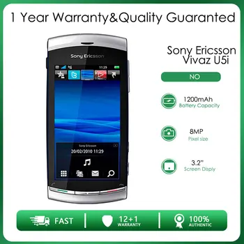 Sony Ericsson Vivaz U5 U5i Разблокирован 100 МБ 75 МБ оперативной памяти 8-Мегапиксельная камера 1000 мАч Дешевый мобильный телефон с бесплатной доставкой
