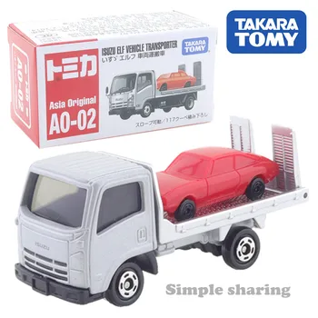 Takara Tomy Tomica Asia Original AO-02 Isuzu Carrier Truck (версия для Азии) Игрушки из сплава, Автомобиль, Отлитая под давлением Металлическая Модель Автомобиля