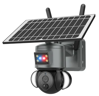 UNENTNGT 4G sim-камера видеонаблюдения на солнечной батарее 5MP HD с питанием от солнечной панели, WIFI IP-камера для обнаружения человека, водонепроницаемая
