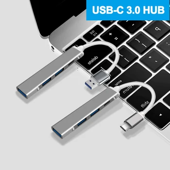 USB C КОНЦЕНТРАТОР 3,0 2,0 4 порта Разветвитель OTG адаптер Высокоскоростной передачи данных 5 Гбит/с Док-станция Type C USB-концентратор Компьютерные Аксессуары