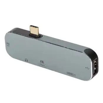 USB C КОНЦЕНТРАТОР Type C к USB3.1 Мультимедийный Интерфейс Высокой четкости 4K 480 Мбит/с Зарядка мощностью 100 Вт 5 в 1 USB C Адаптер горячий
