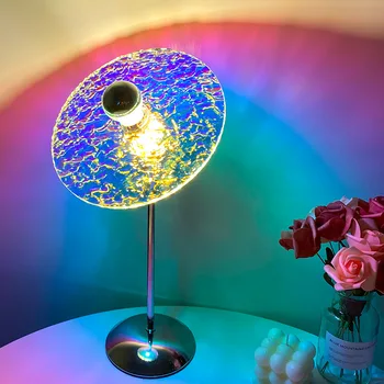 USB Проекция заката идеальный инструмент для селфи настольная лампа LED цветной радужный свет украшение бара в комнате атмосфера съемки настольная лампа