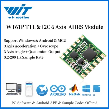 WitMotion WT61P TTL и I2C Выход 6-Осевой Датчик AHRS Акселерометр + Гироскоп + Угол наклона MPU9250 на ПК/ Android / MCU